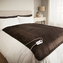 Bauer Luxury Soft Touch Heated Throw - Brown