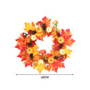 Large Autumn Wreath Door Decor with Assorted Maple Leaves
