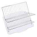 Lifeideas 2-Tier Foldable Countertop Dish Drying Rack with Drip Tray