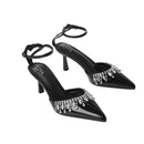Elegant Pointed-Toe Heels with Adjustable Ankle Strap