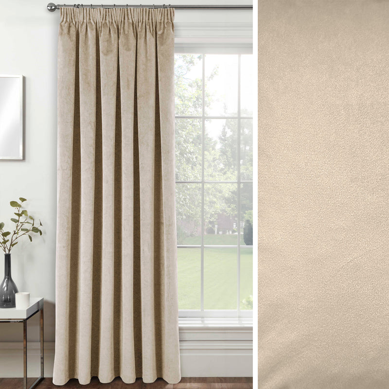 Velvet, Supersoft, 100% Blackout, Thermal (SINGLE) Door Curtain with Tape Top