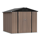 4*6FT / 6*8FT Metal Garden Storage Shed with Lockable Door