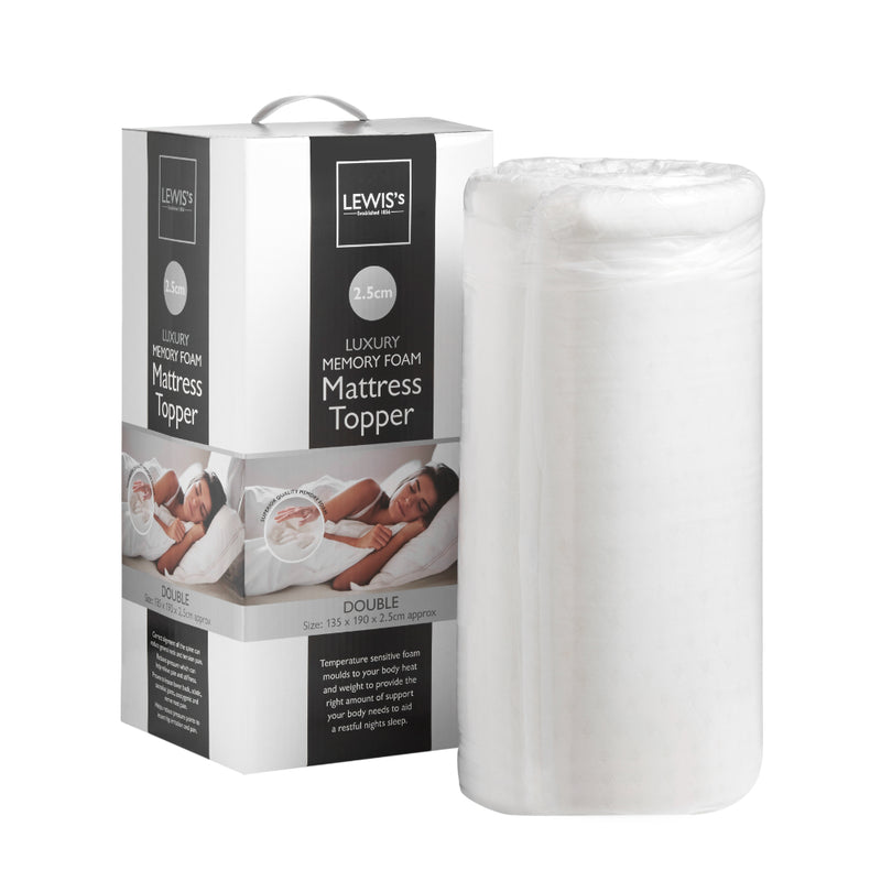 Lewis's Memory Foam Topper 2.5cm