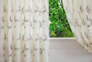 Kingleaf Embroidered Tulle Voile Pencil Pleat Taped Top Curtains