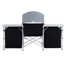 Livingandhome Camping Kitchen Stand Unit Storage Portable Outdoor