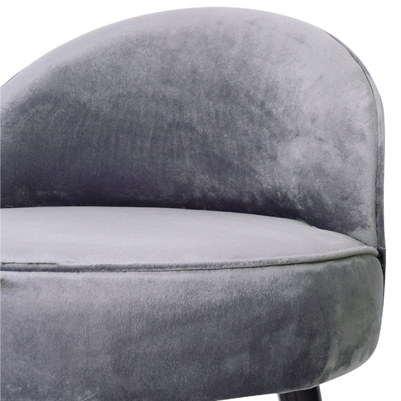 Livingandhome Modern Velvet Dressing Table Stool with Solid Wood Legs