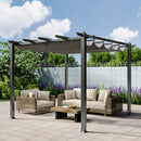 Livingandhome Aluminum Pergola For Patio Deck