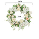 Lifeideas Vibrant Faux Peony Wreath Decoration