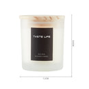 Lifeideas Handmade Soy Wax Scented Candle in Frosted Glass Jar