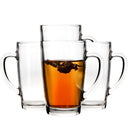 Euri Clear Tall Glass Mugs Set Of 4