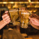 Euri Clear Tall Glass Mugs Set Of 4