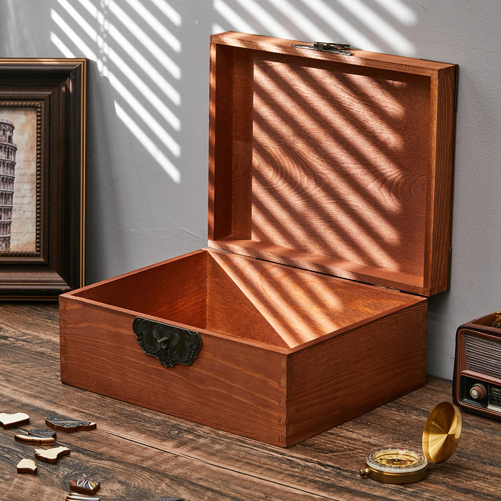 Lifeideas Vintage Wooden Storage Box