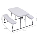 Breeins Foldable Picnic Table and Bench Set for Kids