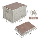 Livingandhome 60L Collapsible 5-Door Storage Box Outdoor Camping Table