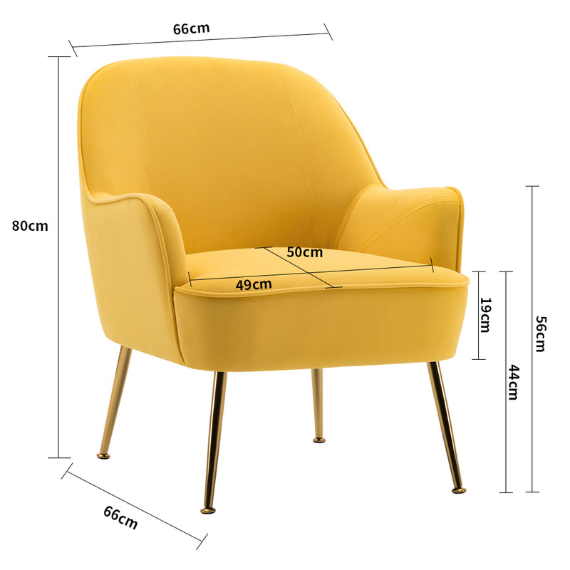 Livingandhome Stylish Padded Armchair
