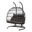 Breeins 2-Seater Swing Hanging Egg Chair With Metal Stand