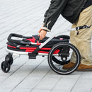 PawHut 2 in 1 Dog Bike Trailer, Foldable Dog Stroller for Medium Dogs