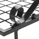 Lifeideas Kitchen Metal Shelves Saucepan Pan Pot Rack Storage Shelf with 10 Hooks Wall Mounted