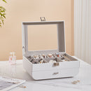 Sheonly Stylish Jewellery Storage Box with Watch Slots