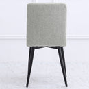 Livingandhome 4Pcs Tufted Modern Armless Dining Chairs With Metal Legs