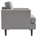Livingandhome Linen Upholstered Mid-Century Chair