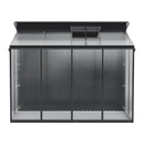 9.7x8.5ft 2-in-1 Metal Garden Storage Shed With Acrylic Greenhouse