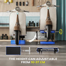 DURHAND 500KG Steel Motorbike Repair Lift X Frame Adjustment Jack Rubber Top Blue