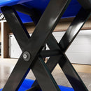 DURHAND 500KG Steel Motorbike Repair Lift X Frame Adjustment Jack Rubber Top Blue