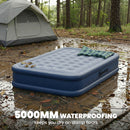 Outsunny Inflatable Mattress, Air Bed With Built-in Pump, Grey