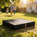 AIYAPLAY Sandbox Cover, Square Sandpit Cover With Drawstring & Elastic Band