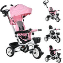HOMCOM 6 In 1 Trike For Toddler 1-5 Years With Parent Handle