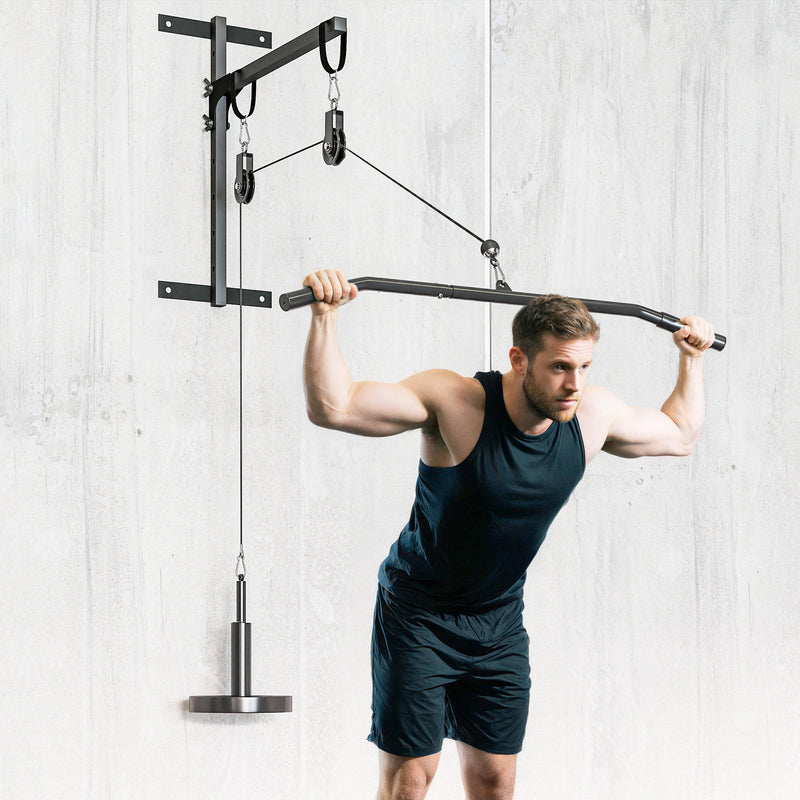 Weight Cable Pulley System for Home Gym with Universal Loading Pin