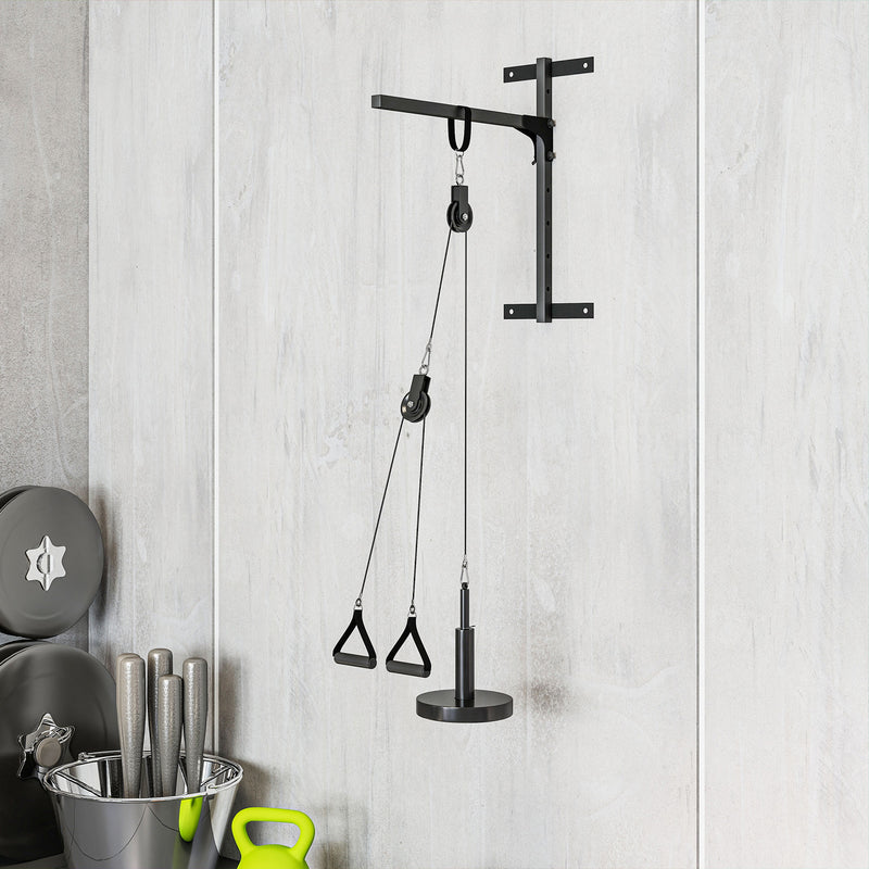 Weight Cable Pulley System for Home Gym with Universal Loading Pin