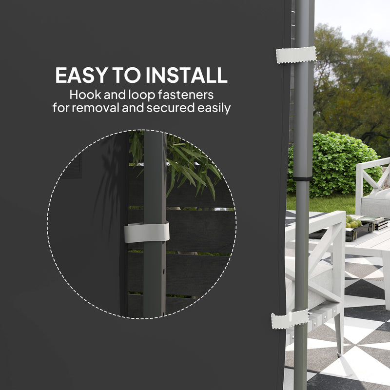 Outsunny Side Panel for 3x3 m Pop Up Gazebos, 1 Pack Sidewall Only
