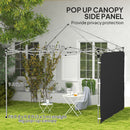 Outsunny Side Panel for 3x3 m Pop Up Gazebos, 1 Pack Sidewall Only