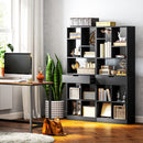 HOMCOM Freestanding Bookcase Display Shelf with Drawer for Home Office