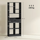 HOMCOM Freestanding Bookcase Display Shelf with Drawer for Home Office