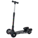 HOMCOM Kids 3 Wheel  Scooter with  Water Spray -  Black