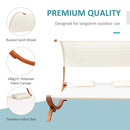 Outsunny Lounger Wooden Double Hammock
