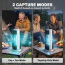 Outsunny Fly Zapper Electric Fly Killer With Fan, 365nm Light, Light Sensor