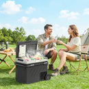 Outsunny Compressor Car Fridge Freezer, Dual Zone With App Control Black