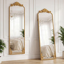 HOMCOM 50 x 160 cm Full Length Mirror with Metal Frame, Gold Tone