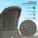 Outsunny 4 Pieces Rattan Sofa Set Outdoor Conservatory Furniture With Cushions