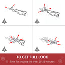 Christmas Time 4FT Prelit Artificial Christmas Tree w/ Warm White Light Home Xmas Decoration