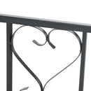 Outsunny Metal Garden Arch with Double Gate, Garden Arbor Climbing Plants
