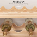 HOMCOM 36 Bottle Shelf Wine Rack Holder Standing Holds Storage Fir Wood Cellar