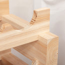 HOMCOM 36 Bottle Shelf Wine Rack Holder Standing Holds Storage Fir Wood Cellar