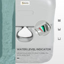 Outsunny Portable Toilet with Detachable Tanks for Camping, Grey