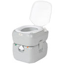 Outsunny Portable Toilet with Detachable Tanks for Camping, Grey