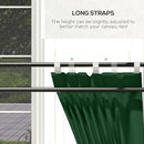 Outsunny 3x3(m) or 3x6m Pop Up Gazebo Side Panels with Windows, Green